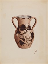 Vase, 1937. Creator: Charles Moss.
