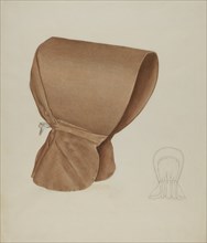 Shaker Bonnet, c. 1936. Creator: Elizabeth Moutal.