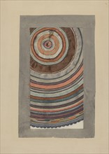 Shaker Circular Rug, 1935/1942. Creator: Elizabeth Moutal.