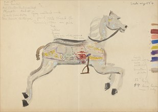 Carousel Horse (Study), 1938. Creator: Elizabeth Moutal.