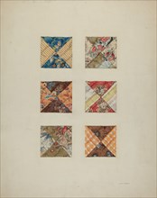 Quilt Swatches, c. 1938. Creator: John Osbold.