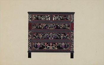 Guilford Painted Chest, c. 1936. Creator: Martin Partyka.