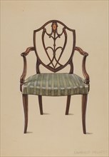 Armchair, c. 1936. Creator: Lawrence Phillips.