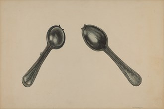 Spoon Mold, c. 1938. Creator: Paul Poffinbarger.