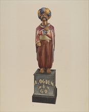 Cigar Store Figure, 1935/1942. Creator: Robert Pohle.