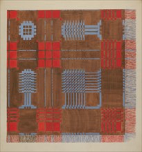 Woven Coverlet, c. 1936. Creator: Dorothy Posten.