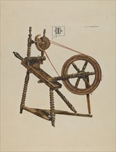 Toy Spinning Wheel, c. 1937. Creator: Walter Praefke.