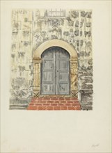 Doorway and Door, 1935/1942. Creator: Albert Pratt.