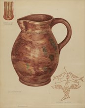 Red Earthenware Pitcher, 1935/1942. Creator: Jessica Price.