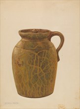 Jar with Cover, c. 1937. Creator: Jessica Price.