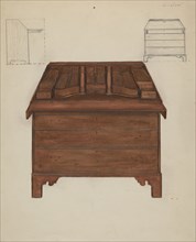 Desk, c. 1940. Creator: Edna C. Rex.