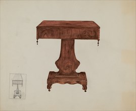 Table, c. 1937. Creator: Edna C. Rex.