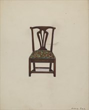 Side Chair, 1935/1942. Creator: Edna C. Rex.