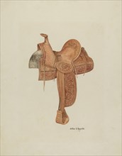 Spanish Southwest Saddle, c. 1939. Creator: Arthur P. Reynolds.