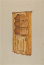 Corner Cupboard, c. 1938. Creator: Michael Riccitelli.