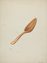 Spoon, c. 1942. Creator: Wilbur M Rice.