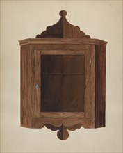 Hanging Corner Cupboard, c. 1938. Creator: Wilbur M Rice.