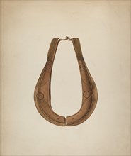 Horse Collar and Hame, c. 1941. Creator: Wilbur M Rice.