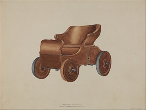 Toy Automobile, c. 1938. Creator: Wilbur M Rice.