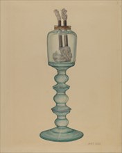 Whale Oil Lamp, c. 1940. Creator: Janet Riza.