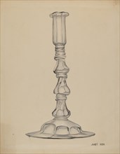 Candlestick, c. 1937. Creator: Janet Riza.