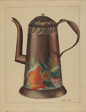 Toleware Coffee Pot, 1935/1942. Creator: Janet Riza.
