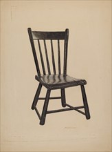 Kitchen Chair, c. 1940. Creator: Sydney Roberts.