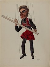 Tight-rope Walker Marionette, c. 1937. Creator: Florian Rokita.