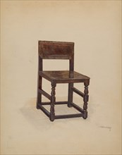 Side Chair, 1936. Creator: Joseph Rothenberg.