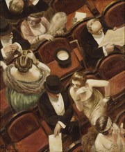 At the theatre. Creator: Guillaume, Albert (1873-1942).