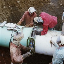Shap gas pipeline, Eden, Cumbria, 11/05/1984. Creator: John Laing plc.
