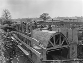 Construction of the M1 Motorway, South Northamptonshire, Northamptonshire, 16/05/1958. Creator: John Laing plc.