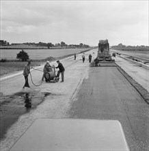 Construction of the M6 Motorway, Stafford, Staffordshire, 20/06/1961. Creator: John Laing plc.