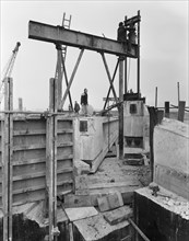 Construction of the Birmingham to Preston Motorway (M6), Staffordshire, 01/05/1962. Creator: John Laing plc.