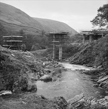 Construction of the M6 Motorway, Tebay, Eden, Cumbria, 29/10/1968. Creator: John Laing plc.