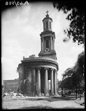 St Thomas's Church, Bath Row, Lee Bank, Birmingham, 1941. Creator: George Bernard Mason.