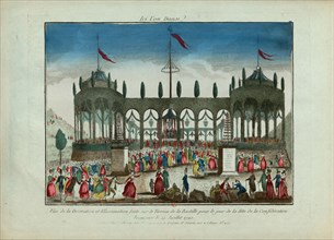 Decoration and Illumination of the Bastille for the Festival of the Federation on 14 July 1790. Creator: Anonymous.