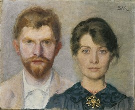 Double portrait of Marie and Peder Severin Krøyer, 1890. Creator: Krøyer, Peder Severin (1851-1909).