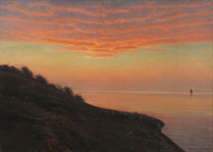 Evening mood on the Danish coast, 1920. Creator: Wang, Albert Edvard (1864-1930).