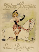 Folies Bergères. Lona Barrison, c. 1895. Creator: Guillaume, Albert (1873-1942).