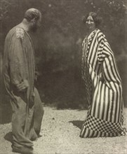 Gustav Klimt and Emilie Flöge, c. 1909. Creator: Böhler, Heinrich (1881-1940).