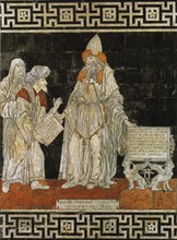 Hermes Trismegistus. Floor mosaic in the Cathedral of Siena, 1488. Creator: Giovanni di Stefano (1443-c. 1506).