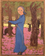 La fillette au cerceau, ca 1891. Creator: Vuillard, Édouard (1868-1940).