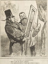 Le peintre impressionniste: "Mais ce sont des tons de cadavre?" ..., 1877. Creator: Cham (Amédée Charles de Noé) (1819-1879).