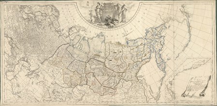 Map of the Russian Empire Divided Into Forty-One Governments, 1796. Creator: Wilbrecht (Wildbrecht), Alexander (1757-1823).