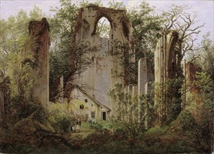 Monastery ruin Eldena near Greifswald , ca 1825. Creator: Friedrich, Caspar David (1774-1840).