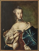 Portrait of a Friederike Caroline von Sachsen-Coburg-Saalfeld, Margravine of..., 18th century. Creator: Anonymous.
