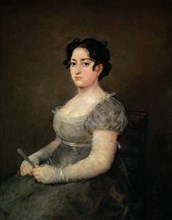 Portrait of a Lady with a Fan, 1806-1807. Creator: Goya, Francisco, de (1746-1828).