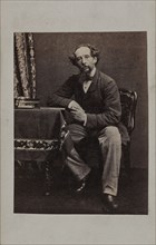 Portrait of Charles Dickens (1812-1870), 1860s. Creator: Anonymous.