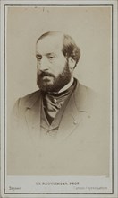 Portrait of Émile Augier (1820-1889). Creator: Photo studio Reutlinger, Paris  .